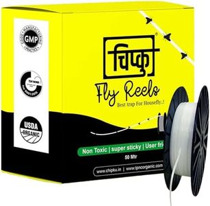 Chipku House Fly Trap, Sticky Ribbon, Sticky Trap for houseflies roll of 150 Meter Fly Catcher Trap for Oudoor (1)