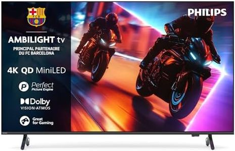Philips Ambilight 55MLED910 'The Xtra' Mini LED 4K Smart TV - Écran 55 Pouces avec P5 Perfect Picture Engine Ultra HD, Titan OS, Dolby Vision et Son Dolby Atmos