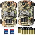 WOSODA Trail Cameras 2 Pack 30MP 10