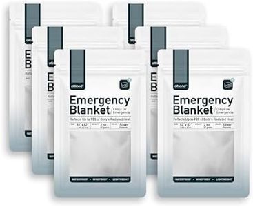 Altland 6 Pack of Emergency Blankets - Individually Packaged Silver Mylar Blankets