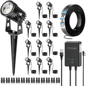 ZSRGBL All-in-One Low Voltage LED Landscape Lighting Kit