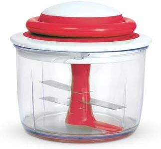 Chef'n 102-239-005 VeggiChop Hand-Powered Food Chopper, Set of 1, Cherry