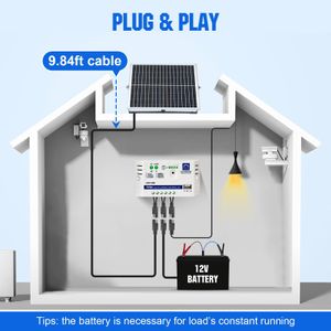 ECO-WORTHY 25W 12V Solar Panel Kit – Off-Grid Power Charger