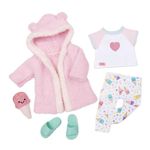 Our Generation – Ice Cream Pajama Outfit – Robe Accessory – 18-inch Doll Clothes – Pretend Play – Toys For Kids Ages 3 & Up – Ice Cream Dreams