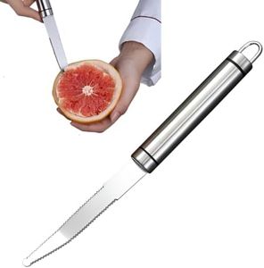 Ayaoch Stainless Steel Grapefruit Knife,Curved Serrated Knife,Suitable for and oranges, One size fits all