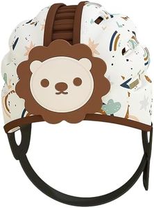 Baby Safety Helmet is Ultra Lightweight, Expandable, and Breathable. The Circumference of The Baby Safety Helmet Head is 16-19 inches (Lion White)
