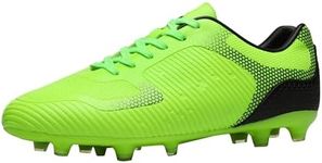 DREAM PAIRS Men‘s Firm Ground Soccer Cleats Soccer Shoes,Size 7.5,NEON/Green/Black,SUPERFLIGHT-2