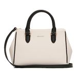 Miraggio Blair Solid Structured Handbag with Adjustable and Detachable Sling Strap for Women