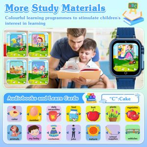 kaacly Kids Smart Watch with Pedometer, Music, Alarm – Boys & Girls Ages 4-12