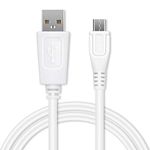 CELLONIC® USB Cable 1m Compatible for Agptek Mp3 Player / A02 / A26 / G05 / U3 / M16SB Charger Fast 1A Data Transfer Charging Lead Micro USB - White