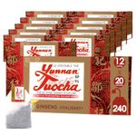 Yunnan Tuocha® - Vitalizing Ginseng Black Tea - 240 Sachets (Pack of 12 Boxes x 20) - 480g - Guaranteed Origin Chinese Tea