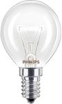 Philips Oven P45 Lustre Bulb [E14 Small Edison Screw] 40W Incandescent Appliance Lamp for High Heat Appliances, Stoves, Cookers, Rotisseries.