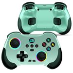 arVin Wireless Gamepad Controller for iPhone/iPad/Android/Tablet/Switch/PS4/PC, with Hall Effect Sensing Joystick/RGB Light/Turbo/Back Key/6-Axis Gyro/Vibration/Streaming/Cloud Gaming/Call of Duty