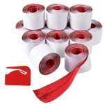 (12-Pack) Heavy-Duty Dust Zippers - Dust Protector System Self-Adhesive Instant Door Zipper - 7 Ft Long x 3 in Wide Zipper - Includes 12 Zippers and Plastic Sheeting Cutter Accessories