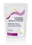 Children’s Chewable Tropical Flavour ABCDE Multivitamin Tablets with Iron, Zinc & Iodine Lemon/Mango/Pineapple 700mg - UK - Pack of 500 Pills Bulk