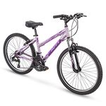 Huffy Hardtail Mountain Trail Bike 24 inch, 26 inch, 27.5 inch, 24 Inch Wheels/15 Inch Frame, Gloss Lavender