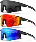 NSSIW Sports Sunglasses-Men Polarized Mens-Sunglasses: Running Sun Glasses Men Women Polarized UV Protection for Cycling