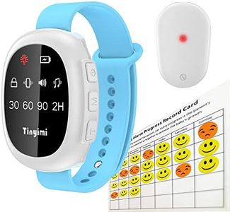 Tinyimi Wireless Bedwetting Alarm Potty Training Watch & Band with Sound & Vibration & Timer Setting for Baby Elder and Nannies Family Nursing Workers (White)