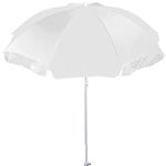 RAINPOPSON Garden Umbrella Outdoor Big Size 6ft Heavy Duty Garden Umbrella Patio Garden Outdoor Umbrella for Rain & Sun Waterproof Garden Umbrella for Beach (White) (6ft/36in)