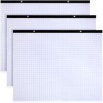 Fainne 3 Pcs 22''x17'' Large Engineering Graph Paper 4" x 4" Grid Graph Paper Pad Giant Drafting Pad Blueprint Sketching Graph Paper for Engineer Architect Designer Mathematician Draftsman(3 Pads)