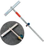 yeshine T-Shaped Glass Cutting Tool, Tile Cutters, Automatic Control Oiling, Nylon Pulley, 120cm Thickened Aluminum Alloy Blade Bar, Hard Steel Scale, for Thick Glass, T-Glass and Tile Cutting