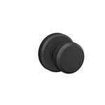 SCHLAGE Knob with Greyson Trim Non-Turning Lock, Matte Black (F170 BWE 622 GSN)