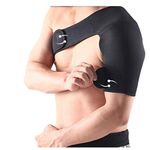 Fitness Guru Adjustable Neoprene Shoulder Support Brace Strap Wrap Belt Band Pad Arthritis, Gym, Sports, Brace, Pain Relief, Injury Prevention (Left)