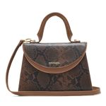 Miraggio Barbara Handbag For Women With Sling/Crossbody Strap, Brown