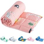 Sivio Weighted Blanket for Kids 36x48 Inches (100% Breathable Natural Cotton, 5 lbs Heavy Blanket), Pink Cat