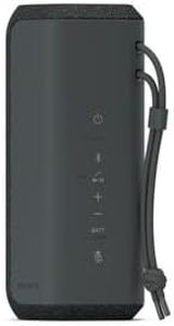 Sony SRS-XE200 - Altavoz inalámbrico bluetooth portátil con sonido amplio y correa, resistente al agua, resistente a los golpes, 16 horas de duración de la batería y carga rápida, negro