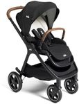 Joie Baby, kava™ 4‑in‑1 Convertible Baby Stroller, Travel System Ready, Reversible Seat, Multi‑Position Recline, One‑Hand Fold & Detachable Crossbody Bag (Shale)