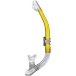 Mares Italian Design Premium Collection Ergo Dry Snorkel - Comfortable Silicone Mouthpiece and Purge Valve for Snorkeling and Scuba, Yellow