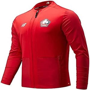 Lille OSC New Balance - Chaqueta de Calentamiento, Temporada 2021/22, Unisex, Color Rojo