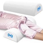 Everlasting Comfort Bolster Pillow for Legs and Back Support - Pure Memory Foam Half Moon Sleeping Pillow