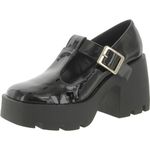 Steve Madden Paloma Heeled Loafer, Black Patent, 6.5 UK