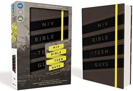 NIV, Bible for Teen Guys, Leathersoft, Charcoal, Elastic Closure: Building Faith, Wisdom and Strength