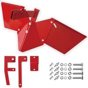15683 Hiller-Furrower Kit with 25126 25127 25128 Adapters, Compatible with Husqvarna, Southland, Powermate, Troy Bilt and Cub Cadet Rear Tine Tillers, Heavy Duty Steel Plow, Red