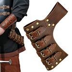 Minan Cutlass Holder - Faux Leather Scabbard Holder Belt,Rapier Leather Case Storage Sleeve Cover Holster, Pirate Cosplay Accessories