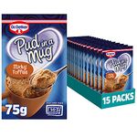 Dr. Oetker Sticky Toffee Pud in a Mug - Microwave Pudding Cake Mix Suitable for Vegetarians, Bake in The Box Dessert Cake, storecupboard Essentials, 75 g, Pack of 15