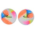 Kosma Set of 2 Dimple Hockey Ball - Multi Colour | Outdoor Sports PVC Practice Training Balls