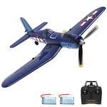 VOLANTEXRC 4CH RC Airplane F4U Corsair Remote Control Aircraft RTF, Radio Control Plane for Beginner RC Parkflyer Easy to Control with 6-Axis Stabilizer & One-Key Aerobatic