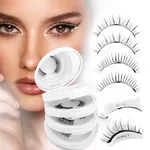 Magnetic Eyelashes with Applicator, 4 Pairs Reusable Magnetic Lashes Easy to Wear and Remove, Natural Look Eyelashes Magnetic No Glue Needed, Beginner Friendly(magnetic lashes-K8+604)