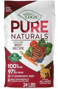 Nature’s Logic Pure Naturals™ 100% Natural Grain-Free Beef Recipe Synthetic-Free Dry Dog Food, 24 lbs