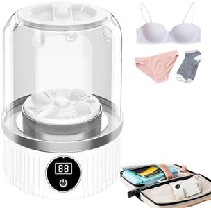 Underwear Washer, Portable Mini Washing Machine, Rechargeable Cordless Washing-Machine, Small Washer Is Suitable for Cleans Small Laundry Items, Socks, Underwear, Baby Clothes