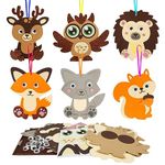 LAMEK 12 Pack Autumn Craft Kit for Kids Make You Own Autumn Foam Stickers Autumn Arts and Crafts DIY for Kids Boys Girls Party Supplies Thanksgiving Autumn Decoration