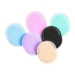 SSKR Hand Grip Hair Shampoo Massage Comb Flat Brush for Men And Women - Pack of 6 (Multicolor)