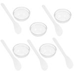 minkissy Facial Bowls Esthetician Glass Mixing Bowls DIY Facial Spa Mud Bowl with Spatula for Home Salon