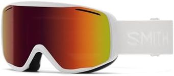 SMITH Unisex Adult Rally Snow Sport Goggle - White Frame | Red Sol-X Mirror Lens