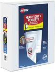 Avery Heavy Duty View 3 Ring Binder, 4 Inch, One Touch, White, 4 Pockets, 780 Sheet Capacity, PVC Free (79704)