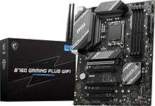 MSI B760 Gaming Plus WiFi Motherboard, ATX - Supports 14th/13th/12th Gen Intel Core Processors, LGA 1700 - DDR5 Memory Boost 6800+MHz/OC, 2 x PCIe 4.0 x16, 2 x M.2 Gen4, 2.5G LAN, Wi-Fi 6E